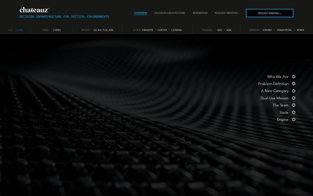 Chateauz website preview