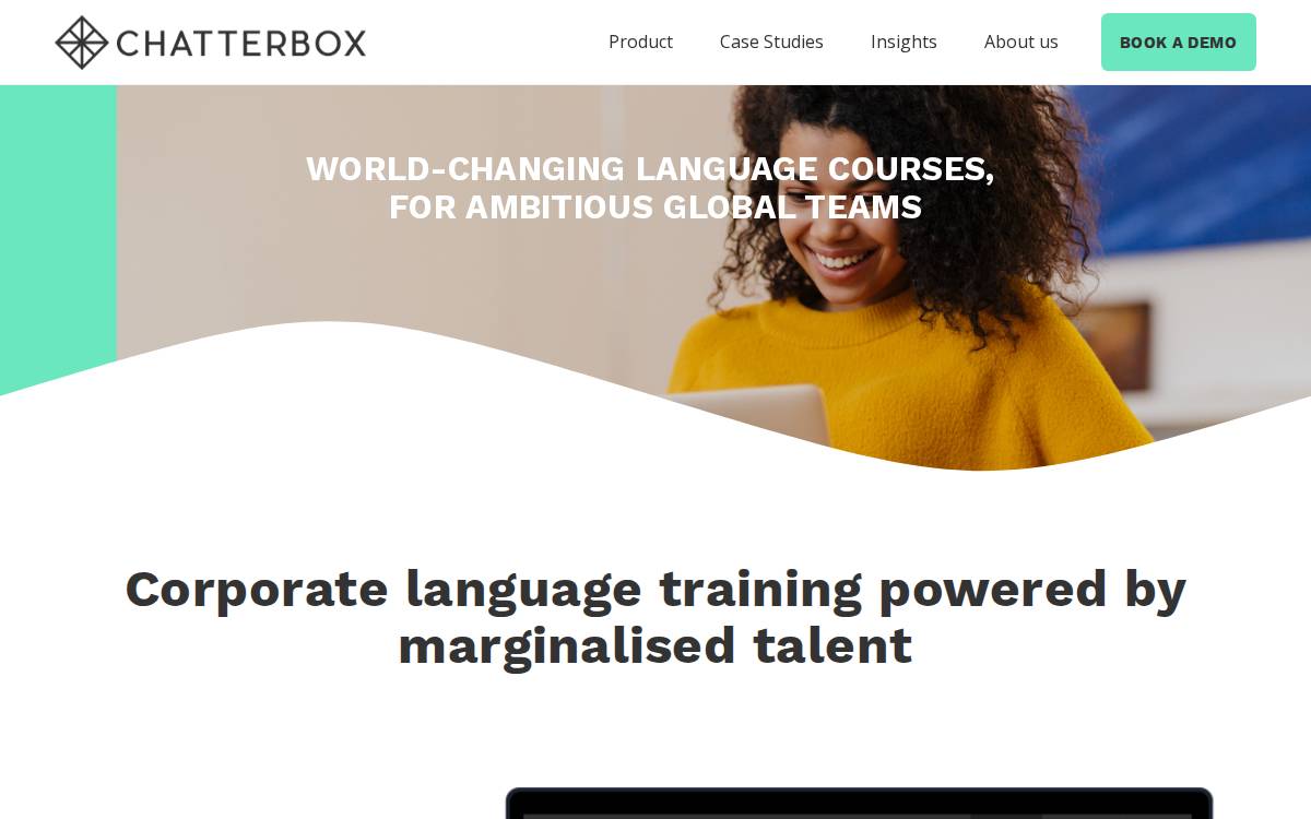 Chatterbox website preview