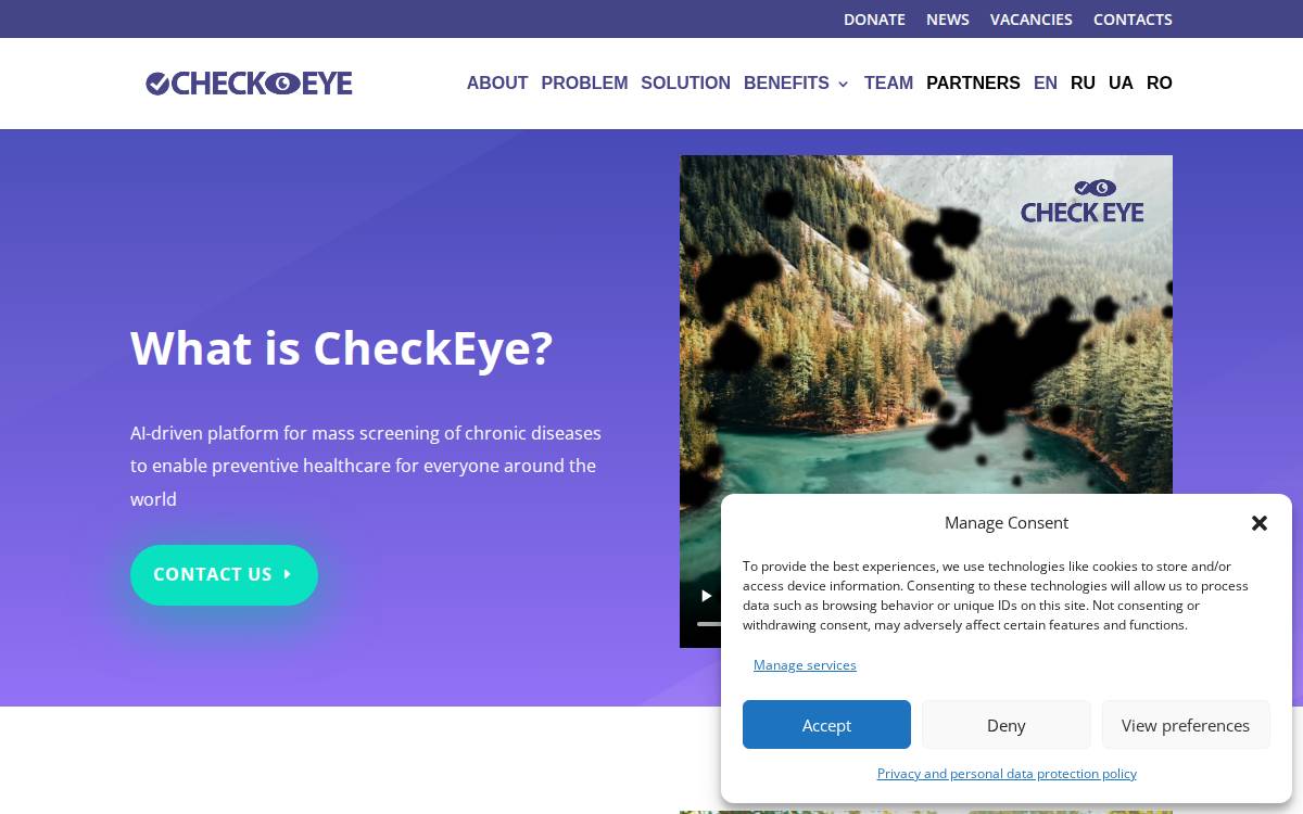 Check Eye website preview