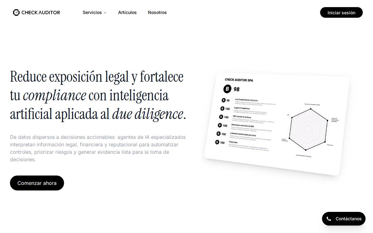 Checkauditor website preview