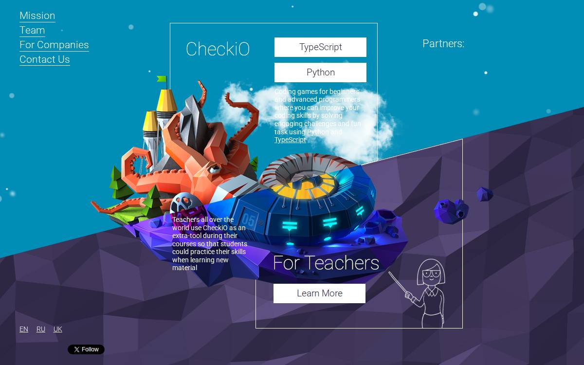 CheckIO website preview