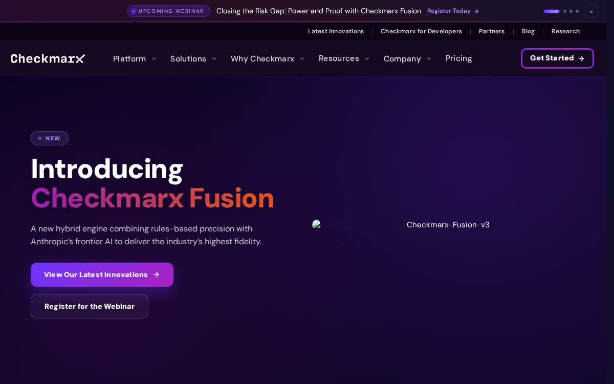 Checkmarx website preview