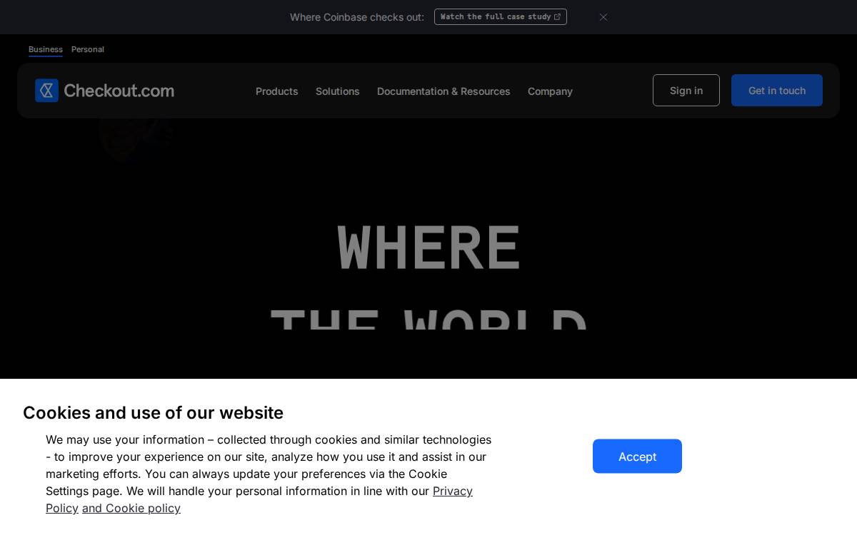 Checkout website preview