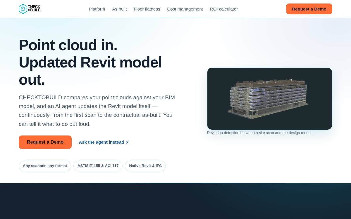 Checktobuild website preview