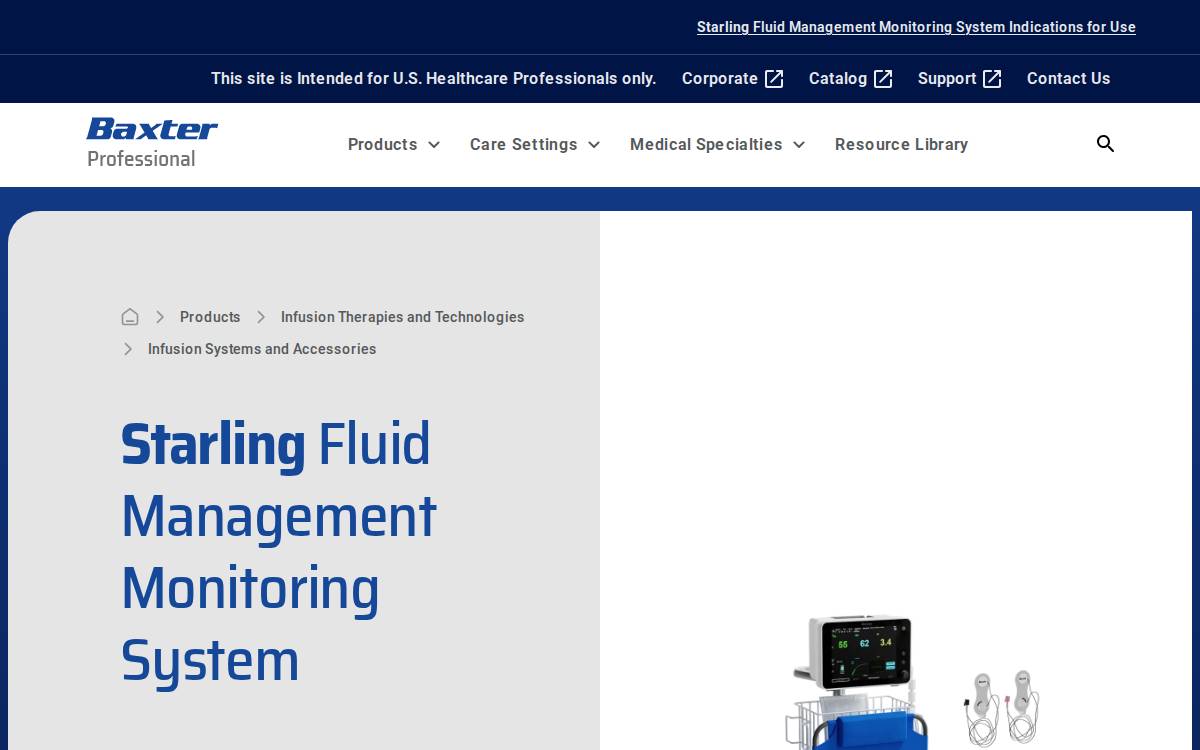 Cheetah Medical website preview