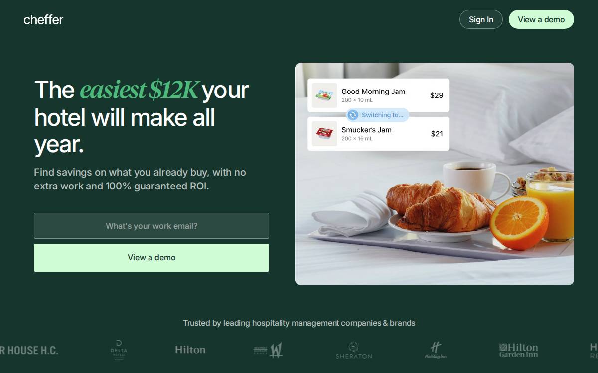 Cheffer website preview