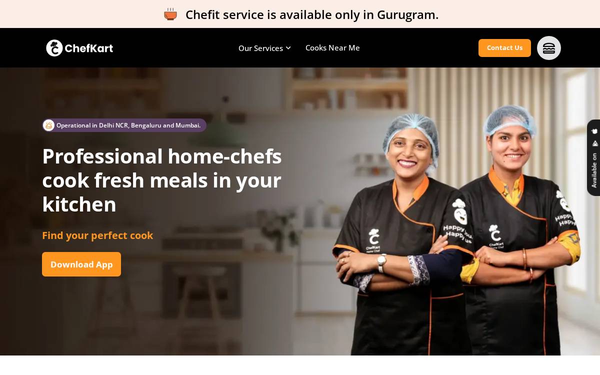 ChefKart website preview