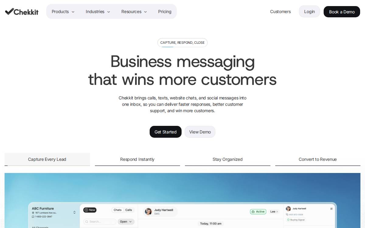 Chekkit website preview
