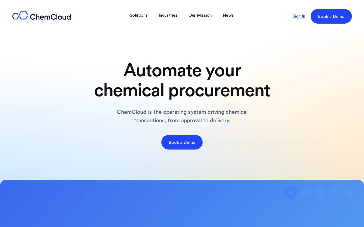 ChemCloud website preview