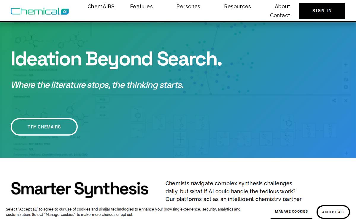 Chemical website preview
