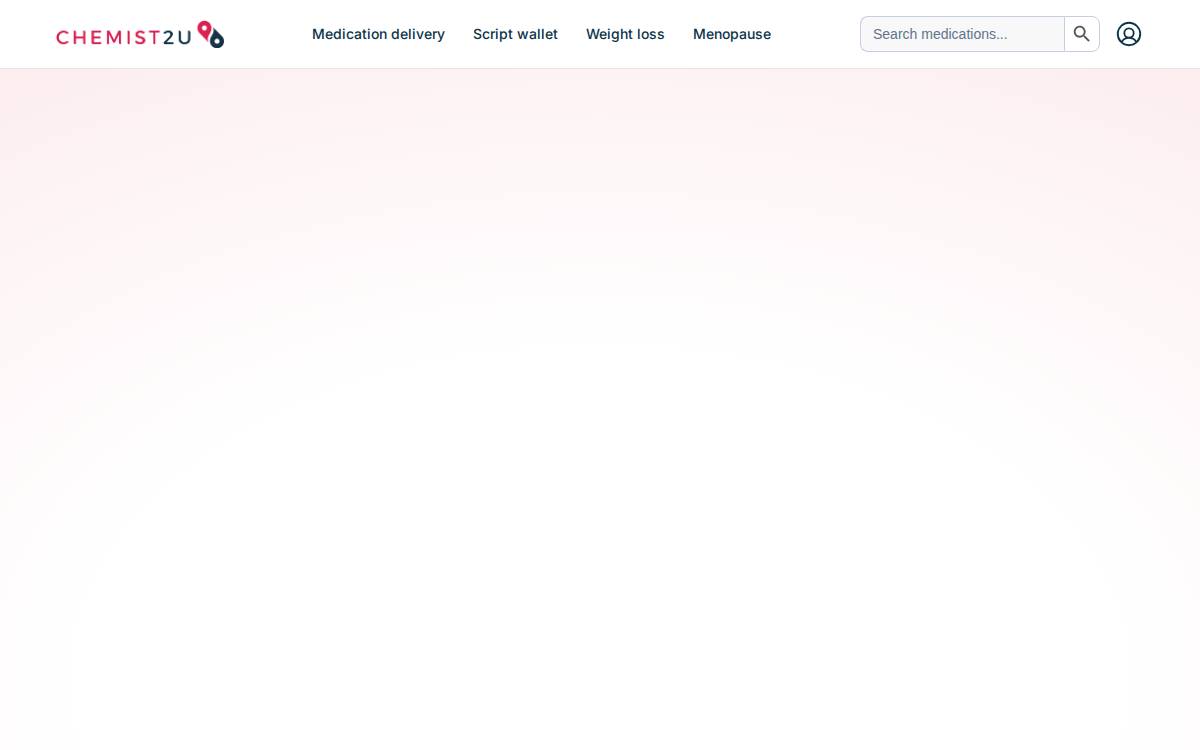Chemist2U website preview