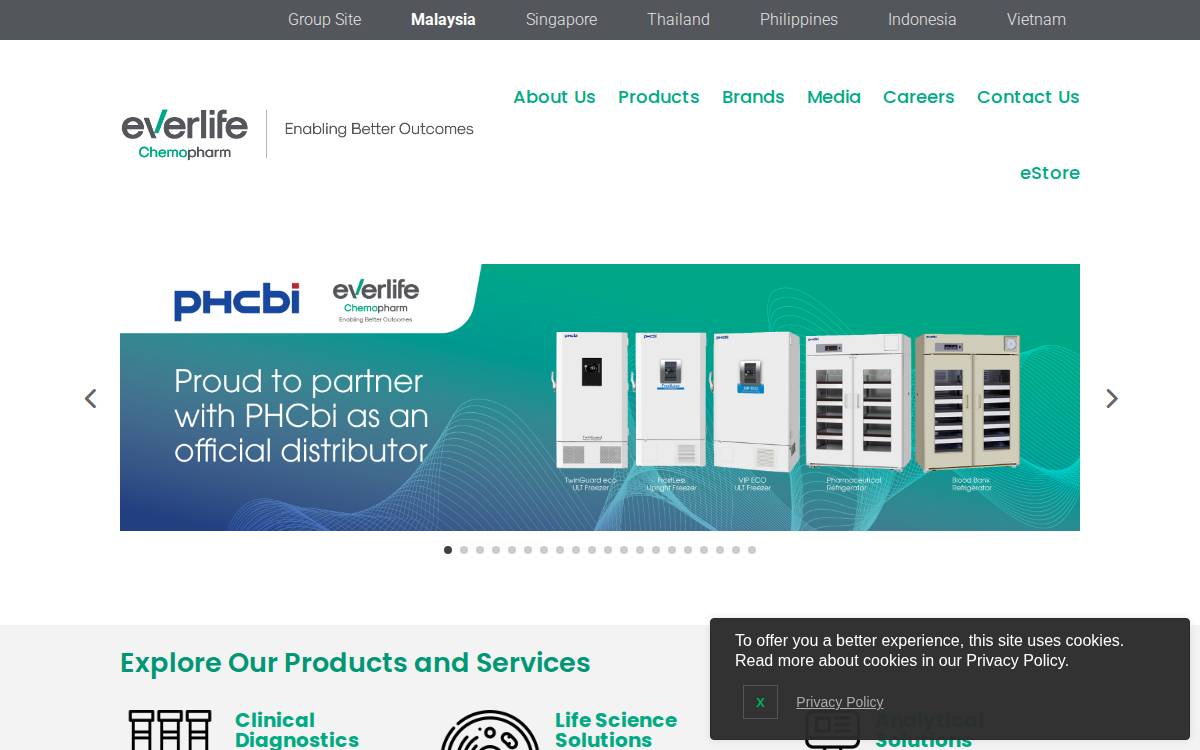 Chemopharm website preview