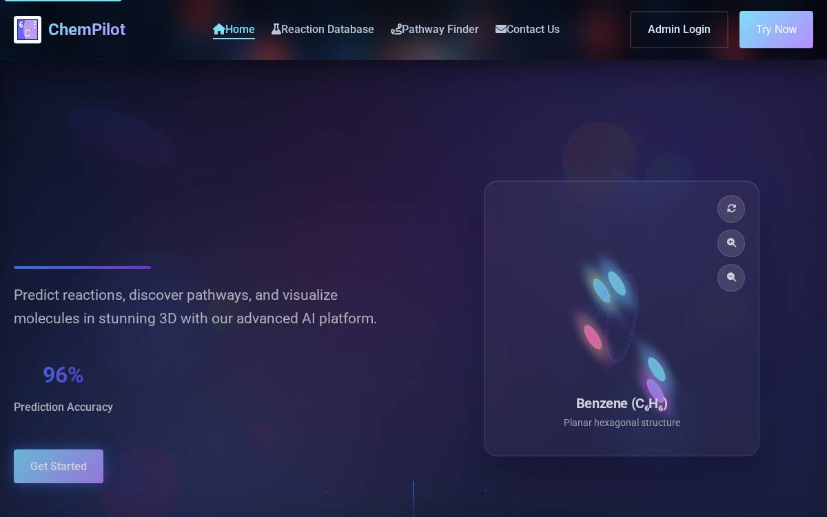 Chempilot website preview