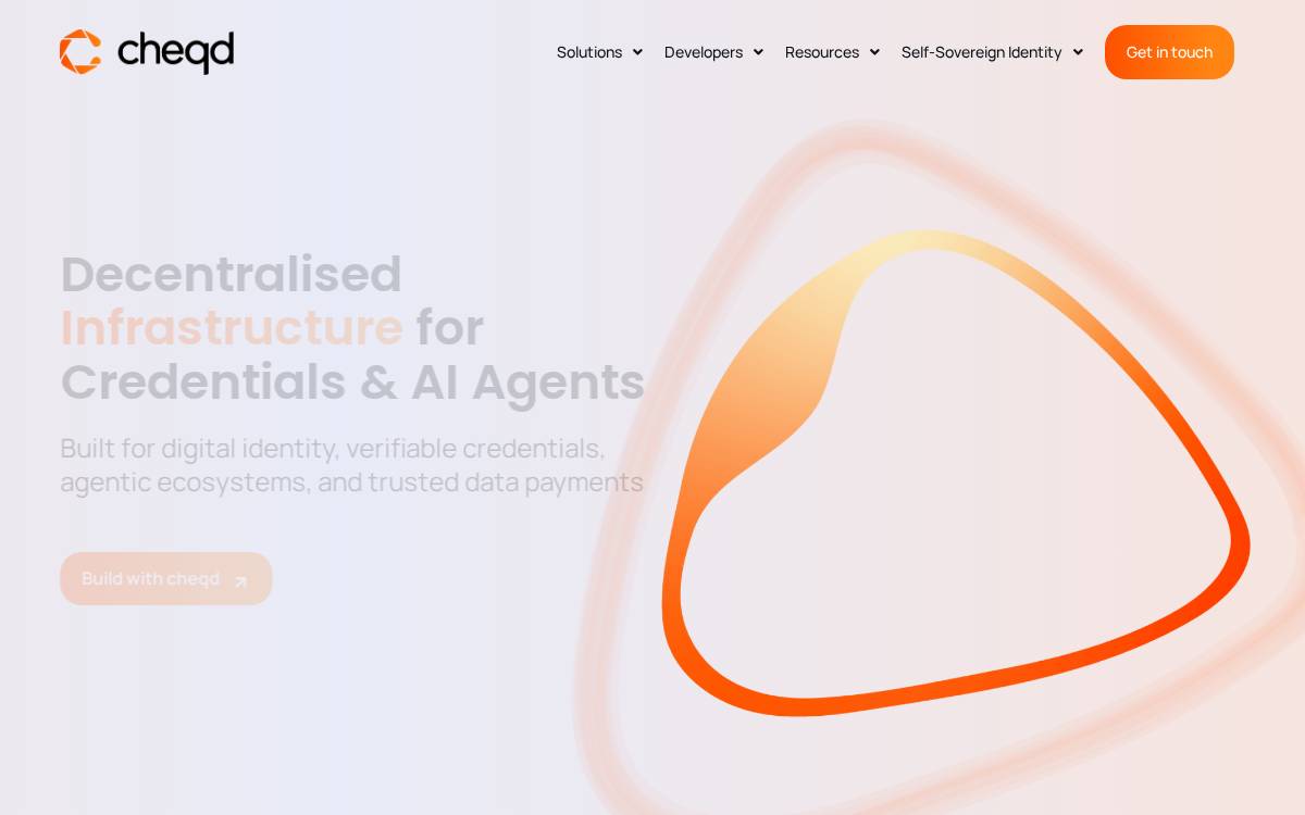 Cheqd website preview