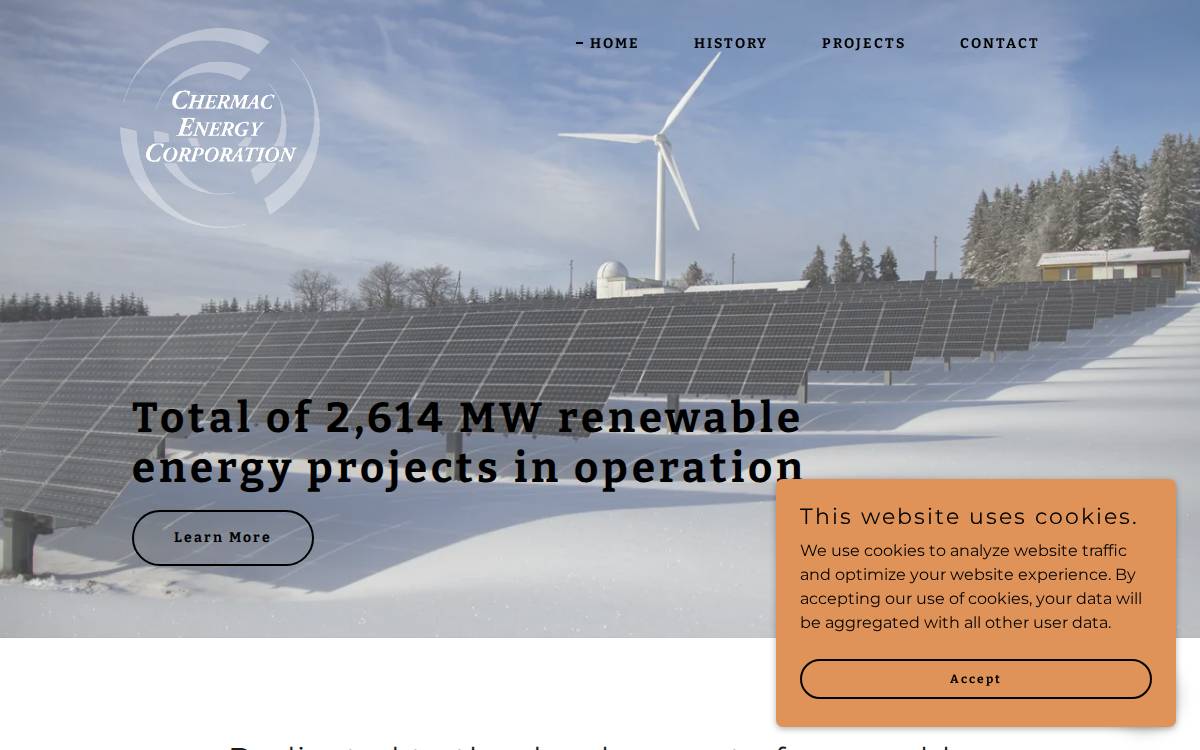 Chermacenergy website preview