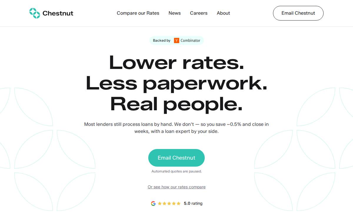 Chestnut website preview