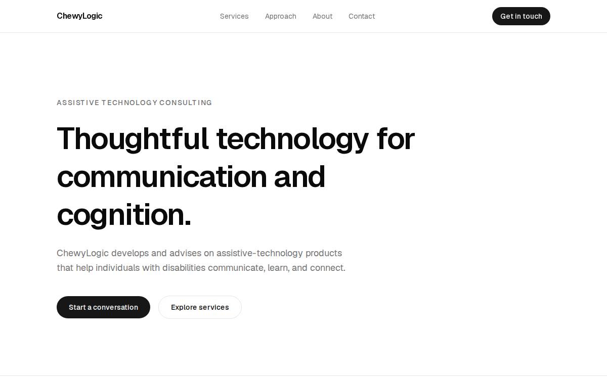 ChewyLogic website preview