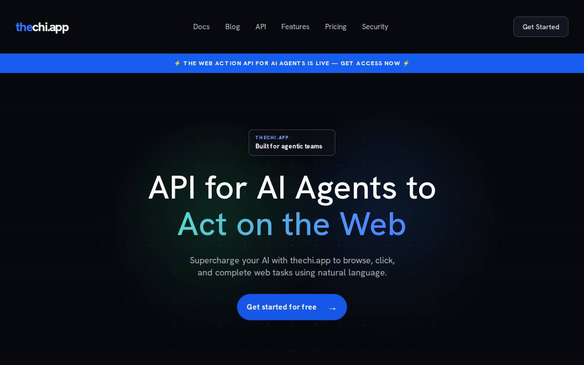 Chi AI website preview