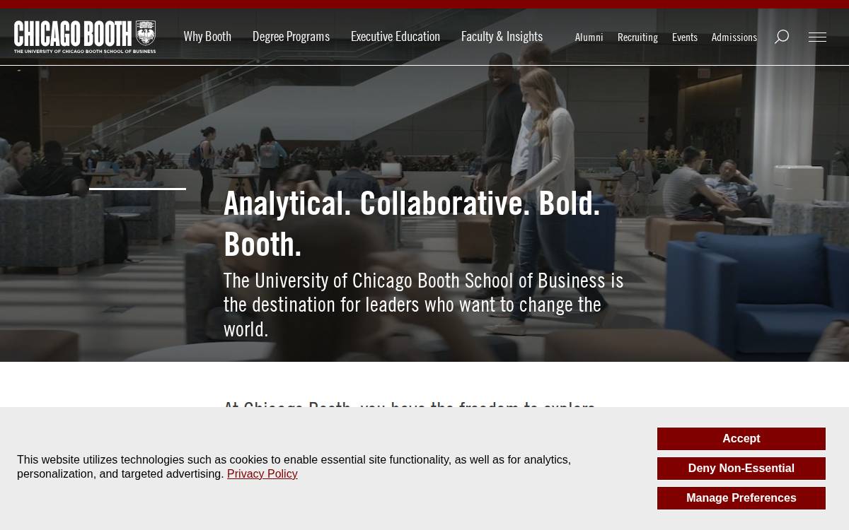 Chicagobooth website preview