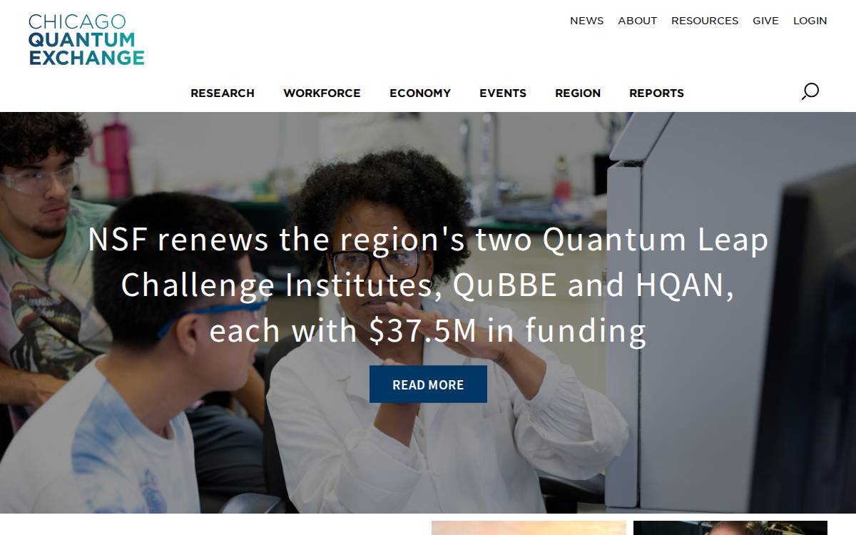 Chicagoquantum website preview
