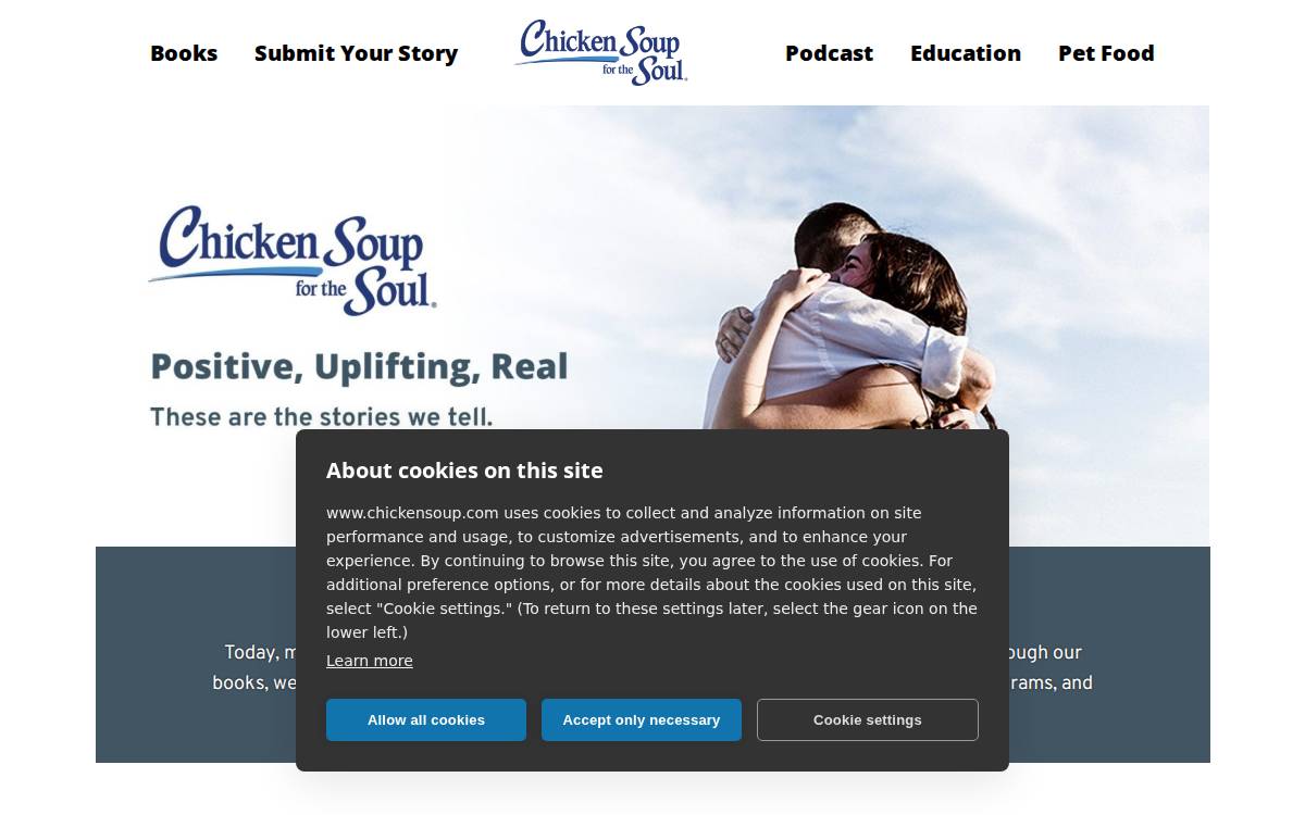 Chickensoup website preview
