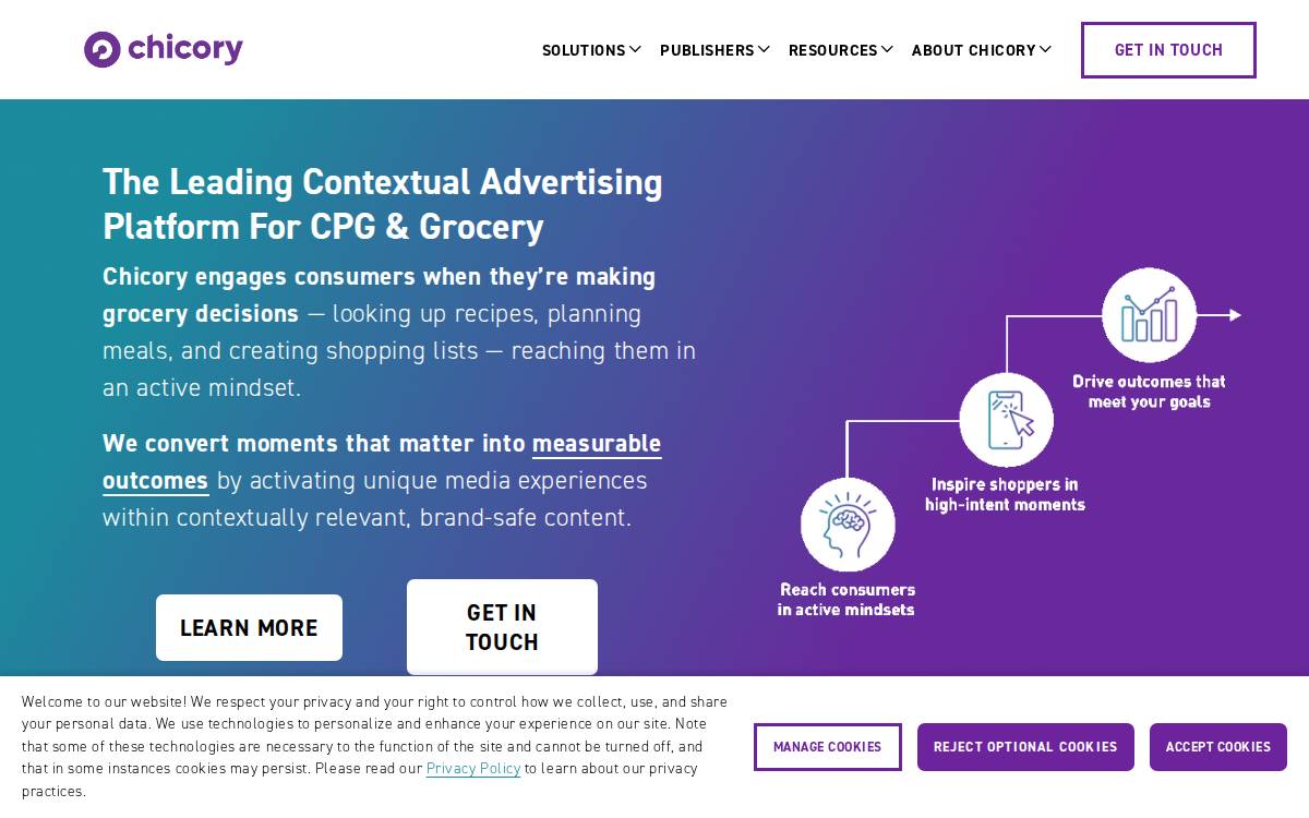 Chicory website preview