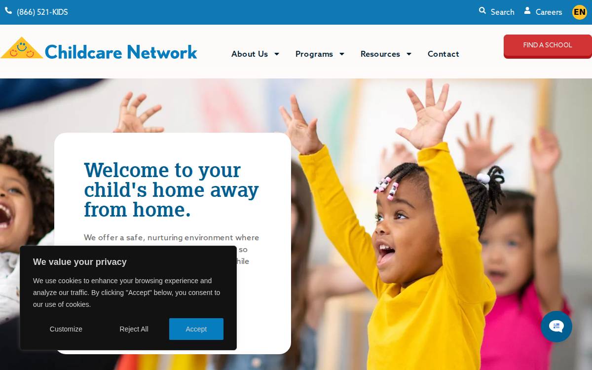 Childcarenetwork website preview