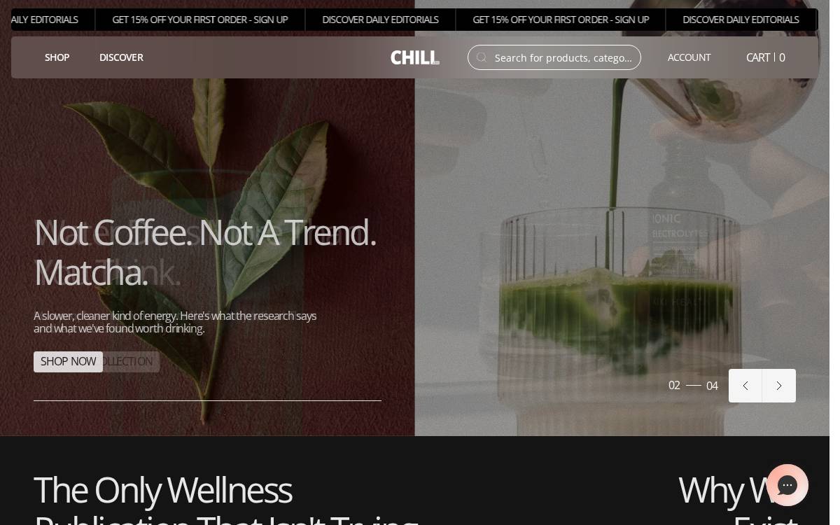Chill website preview