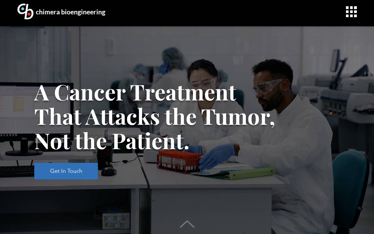 Chimera Bioengineering website preview