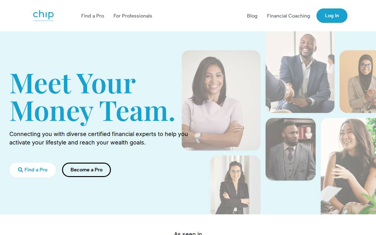 CHIP Professionals website preview