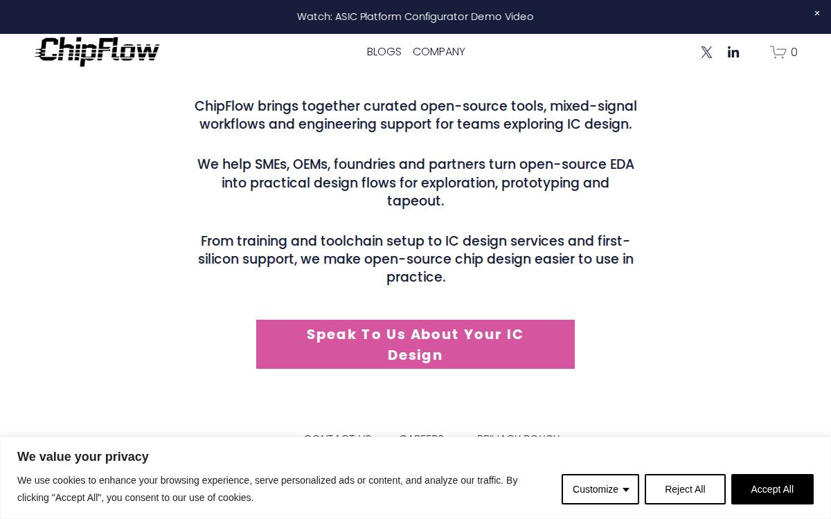 ChipFlow website preview
