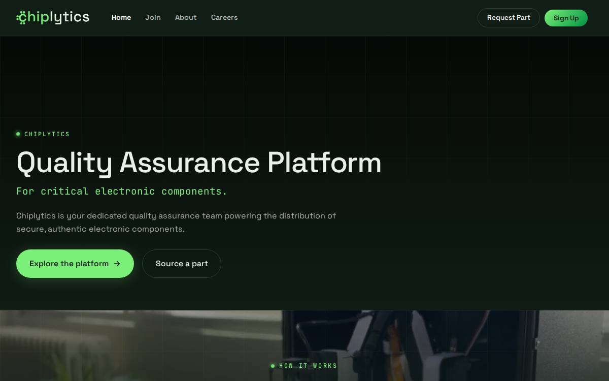 Chiplytics website preview