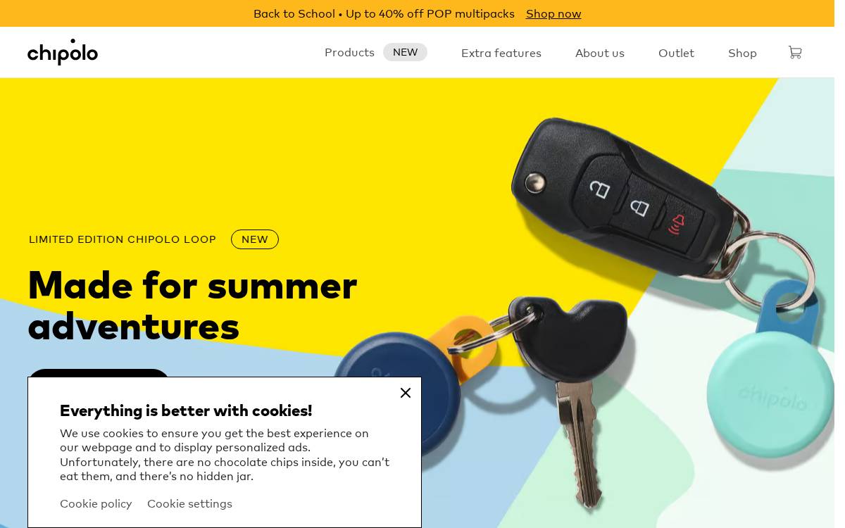 Chipolo website preview