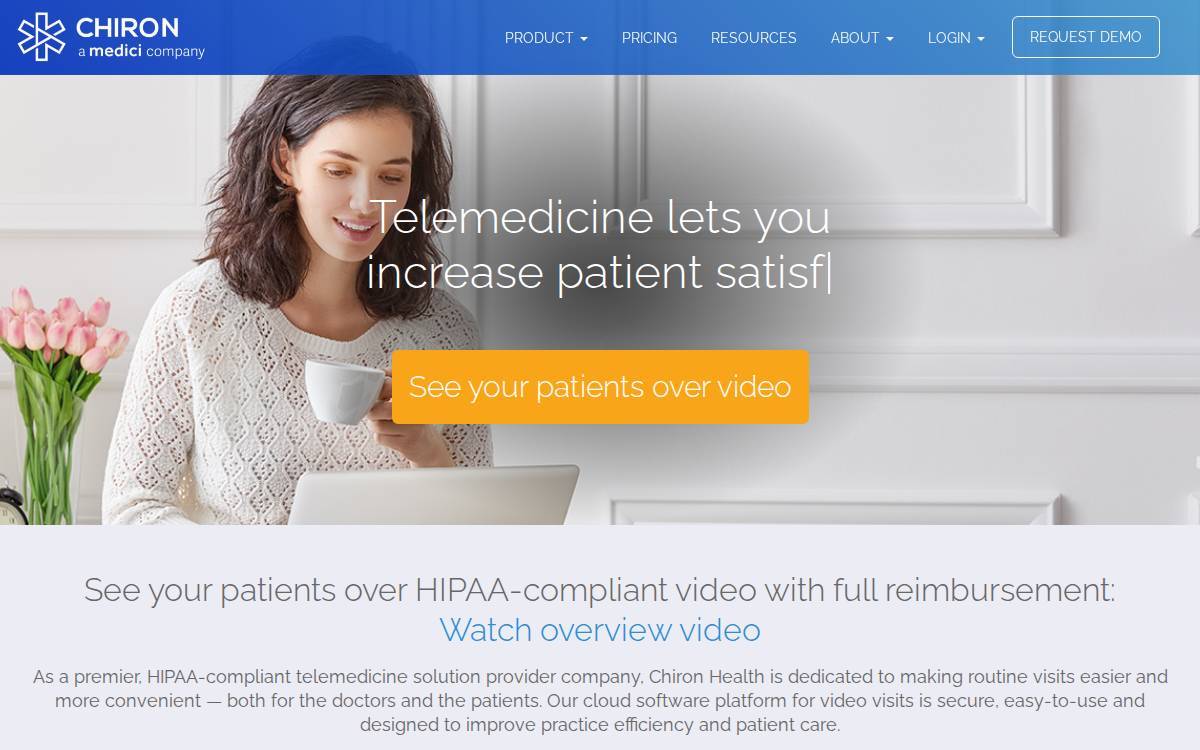 Chiron Health website preview