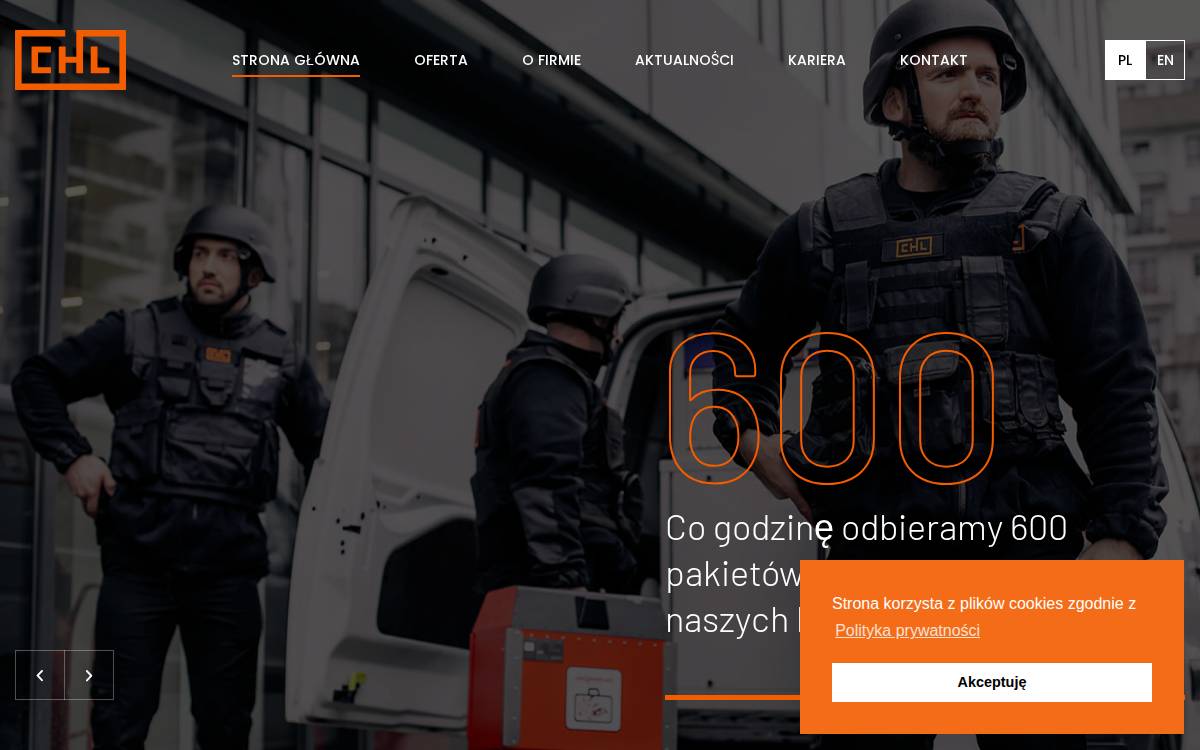 CHL Holding website preview