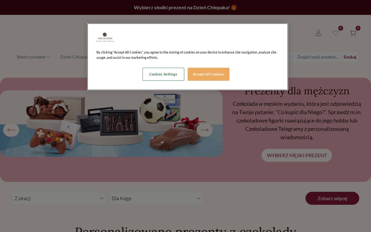 Chocolissimo website preview