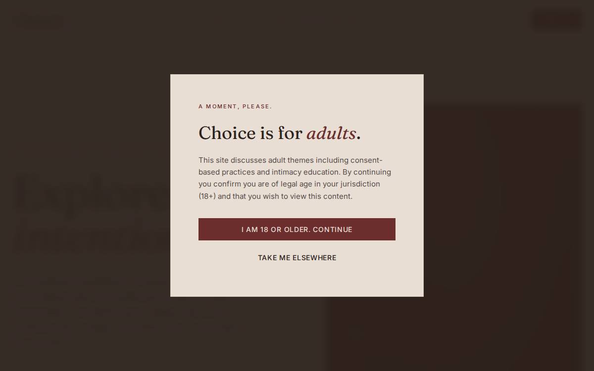 Choice website preview