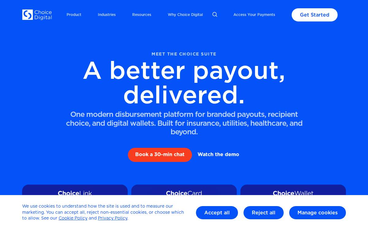 Choicedigital website preview