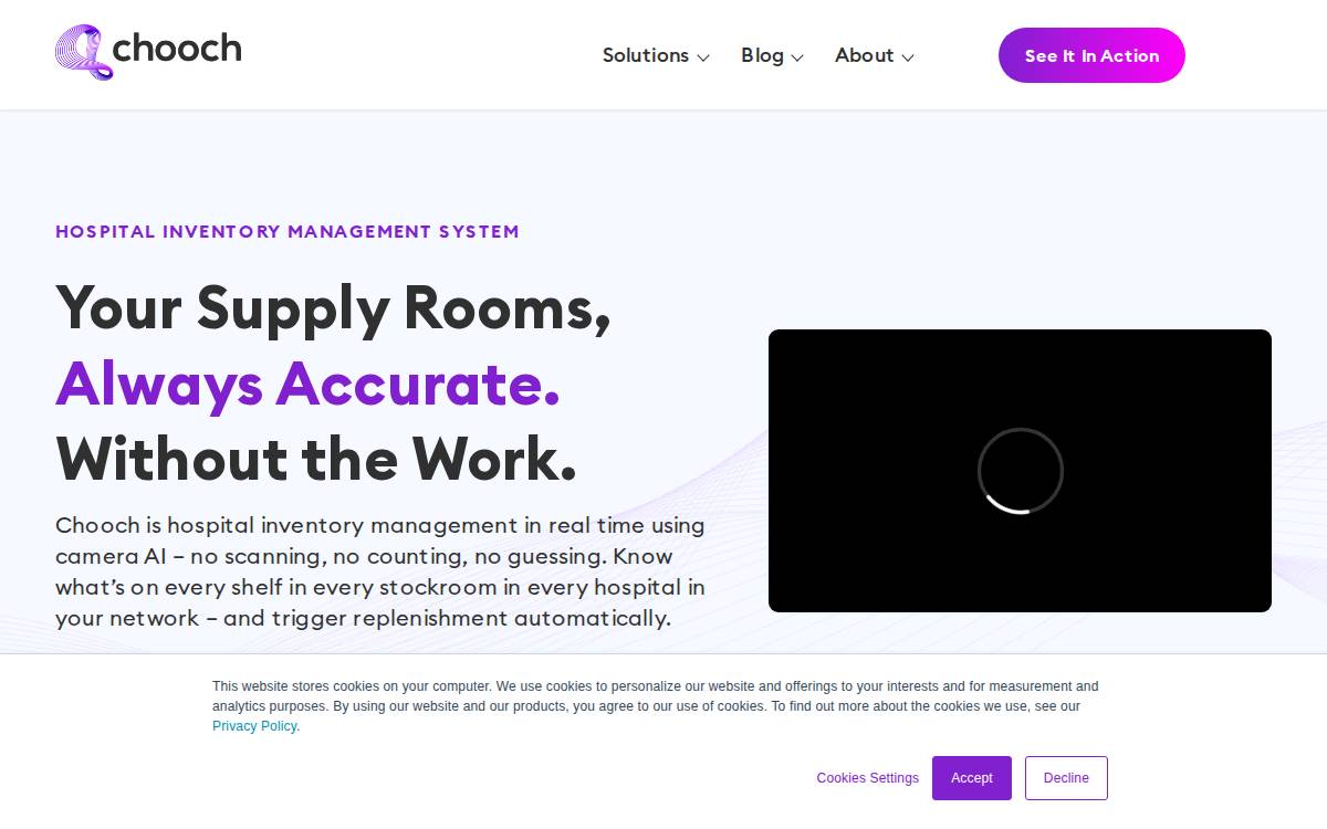 Chooch website preview