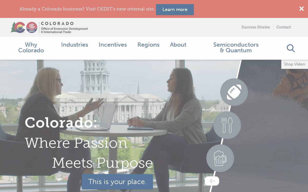 Choosecolorado website preview