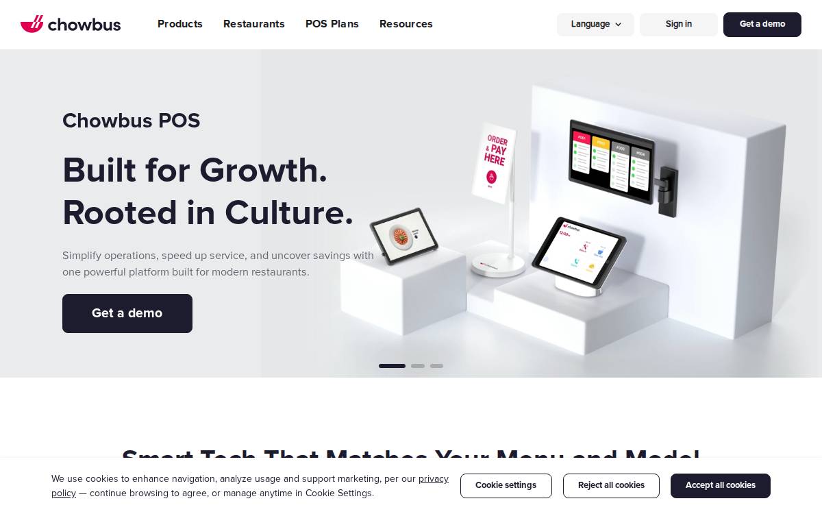 Chowbus website preview