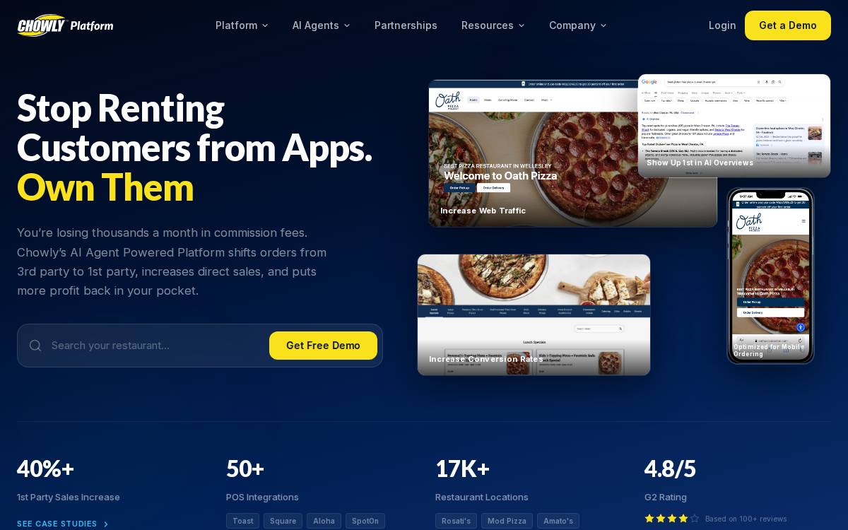 Chowly website preview