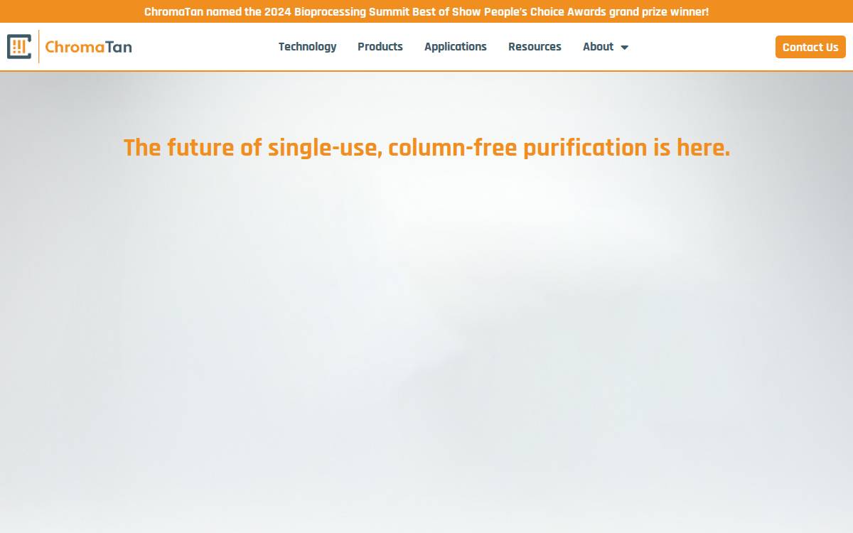 Chromatan, Inc. website preview