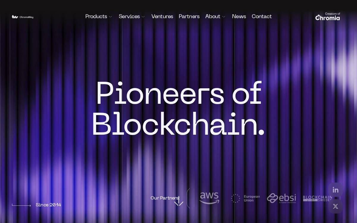 ChromaWay website preview