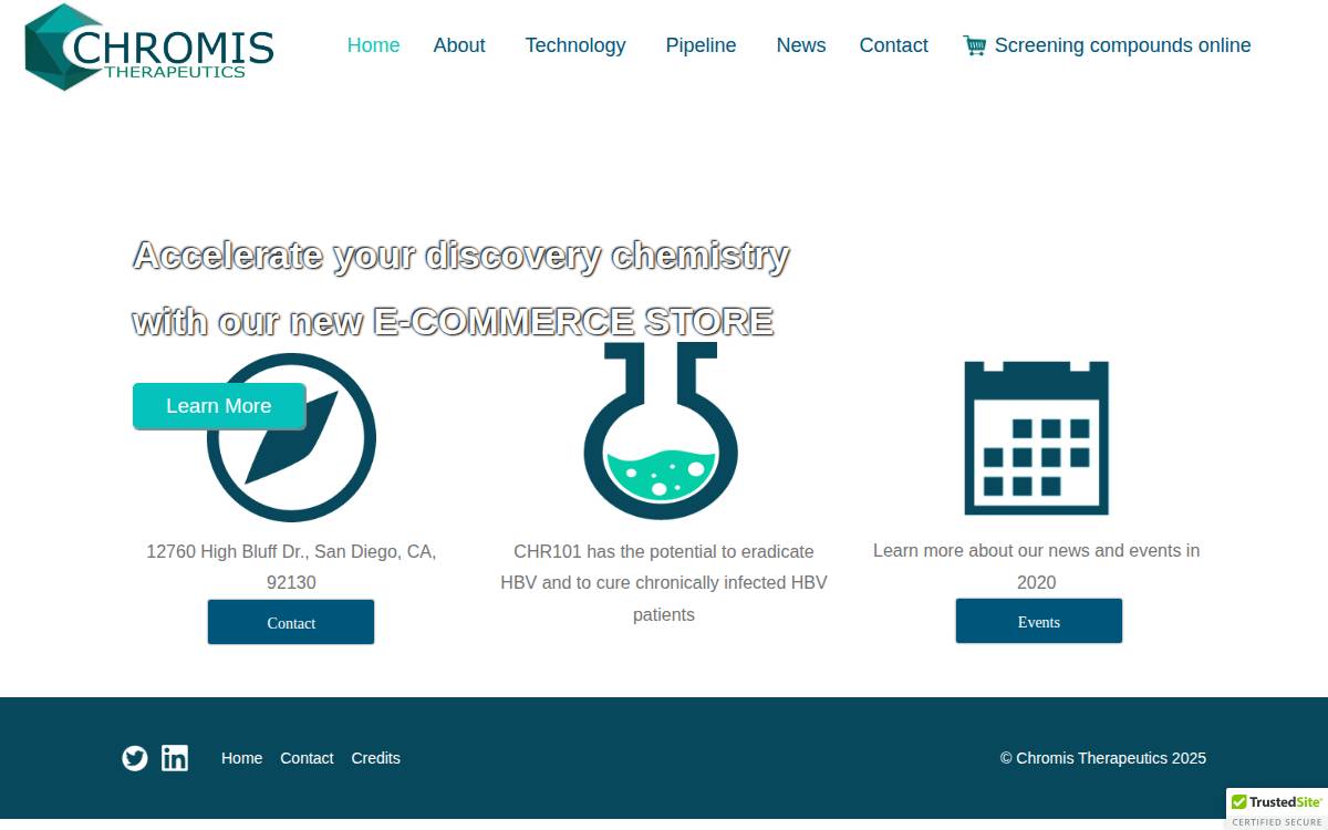Chromisthera website preview