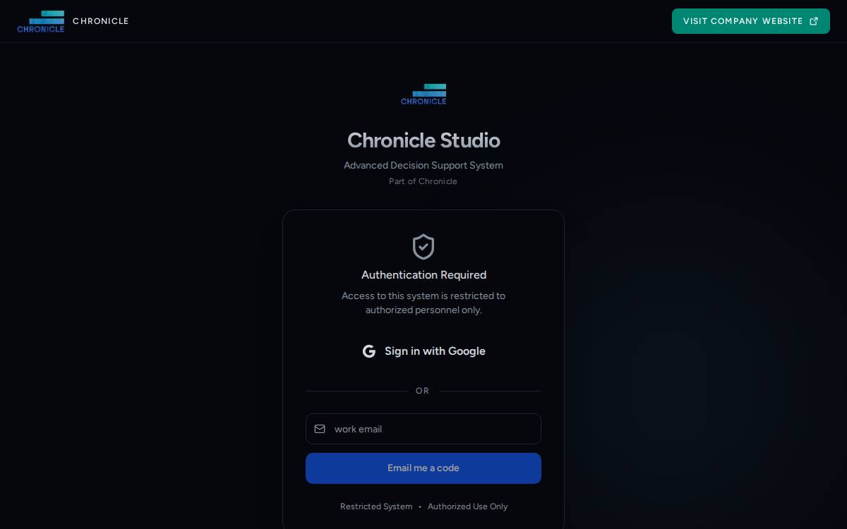 Chronicle website preview