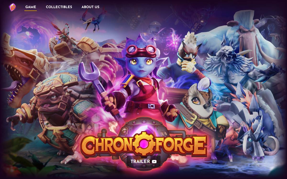 ChronoForge website preview