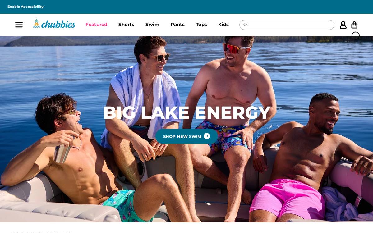Chubbies website preview