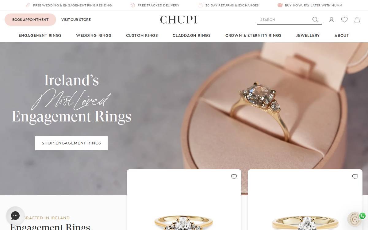 Chupi website preview