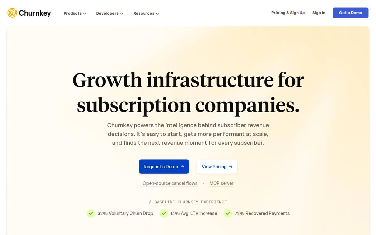 Churnkey website preview